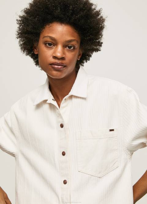 žene traper traper majica s prugastim printom Pepe Jeans JZ8H353