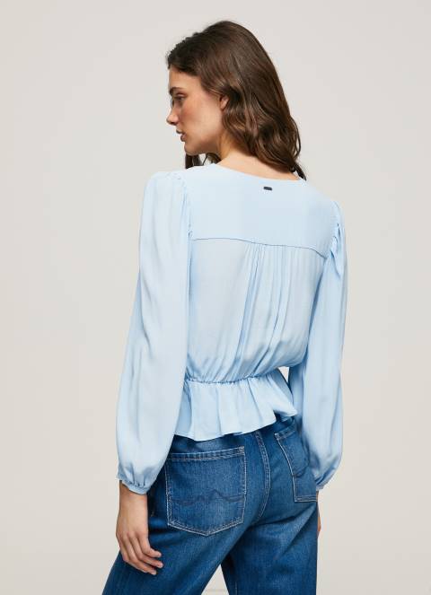 žene zaljev skraćeni top s v-izrezom Pepe Jeans JZ8H326