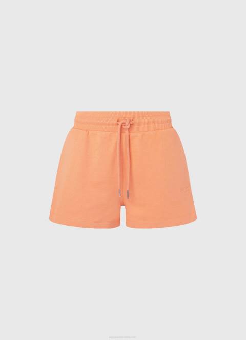 žene breskva pamučne kratke hlače s podesivim strukom Pepe Jeans JZ8H515