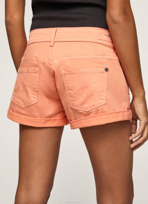 žene breskva standardne pamučne kratke hlače Pepe Jeans JZ8H526