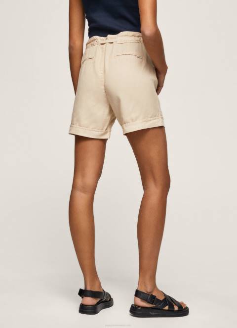 žene kamen kratke hlače s podesivim strukom Pepe Jeans JZ8H525