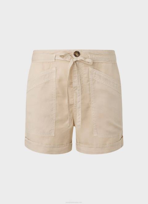 žene kamen kratke hlače s podesivim strukom Pepe Jeans JZ8H525