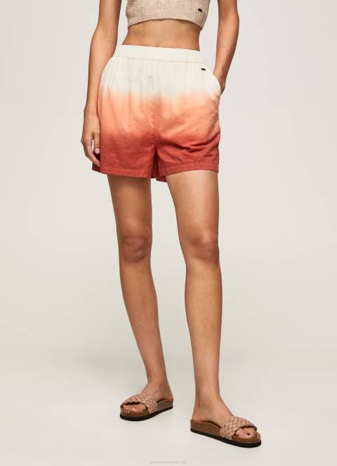 žene multi pamučne kratke hlače s izblijedjelim efektom Pepe Jeans JZ8H506