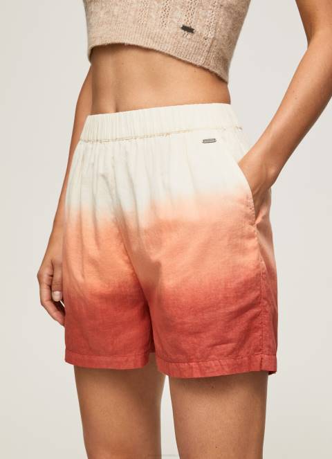 žene multi pamučne kratke hlače s izblijedjelim efektom Pepe Jeans JZ8H506