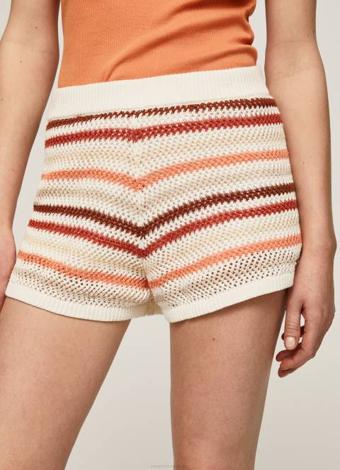 žene multi prugaste pletene kratke hlače Pepe Jeans JZ8H529