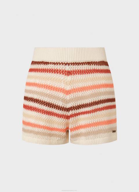žene multi prugaste pletene kratke hlače Pepe Jeans JZ8H529