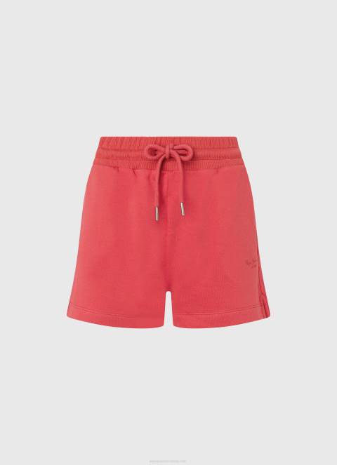 žene studio crvena pamučne kratke hlače s podesivim strukom Pepe Jeans JZ8H516