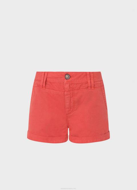 žene studio crvena standardne pamučne kratke hlače Pepe Jeans JZ8H519