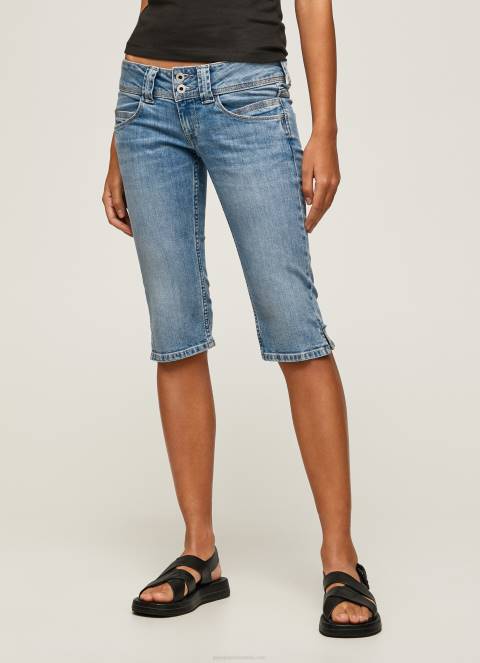 žene traper 3/4 traper kratke hlače uobičajenog kroja Pepe Jeans JZ8H508