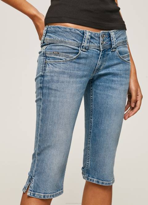 žene traper 3/4 traper kratke hlače uobičajenog kroja Pepe Jeans JZ8H508