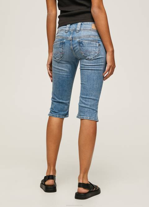 žene traper 3/4 traper kratke hlače uobičajenog kroja Pepe Jeans JZ8H508