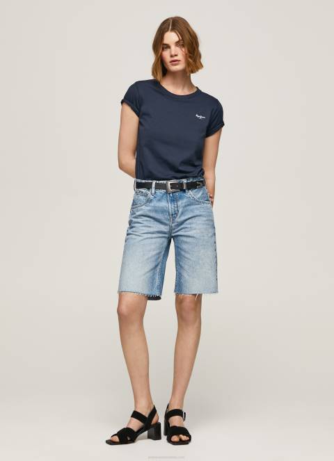 žene traper kratke traper hlače opuštenog kroja Pepe Jeans JZ8H486