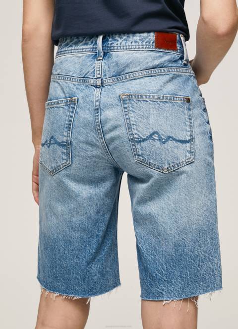 žene traper kratke traper hlače opuštenog kroja Pepe Jeans JZ8H486