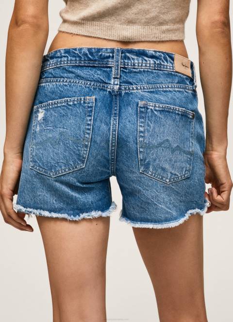 žene traper kratke traper hlače regularnog kroja Pepe Jeans JZ8H103