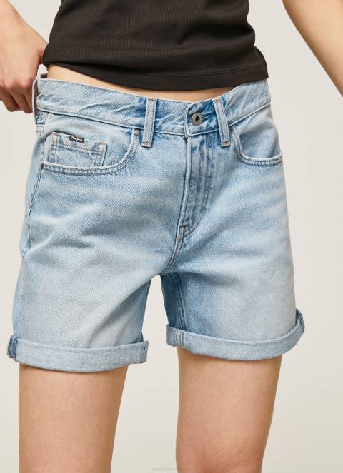 žene traper kratke traper hlače regularnog kroja Pepe Jeans JZ8H492