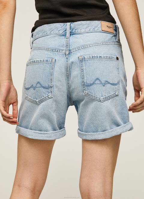 žene traper kratke traper hlače regularnog kroja Pepe Jeans JZ8H492