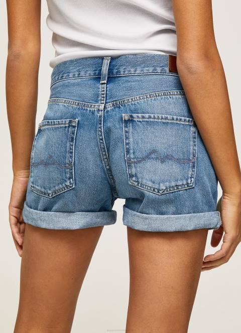 žene traper kratke traper hlače regularnog kroja Pepe Jeans JZ8H496