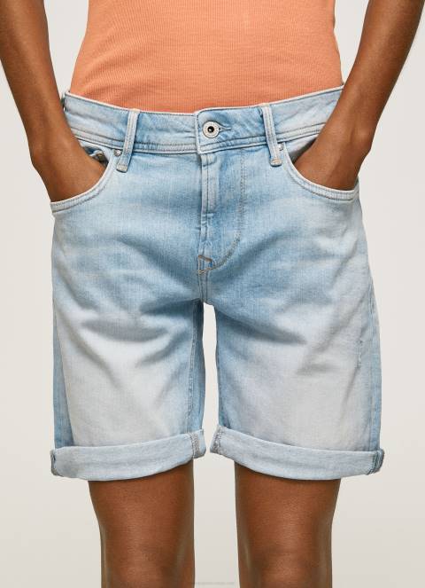 žene traper kratke traper hlače regularnog kroja Pepe Jeans JZ8H499