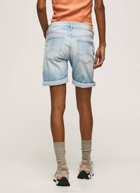 žene traper kratke traper hlače regularnog kroja Pepe Jeans JZ8H499