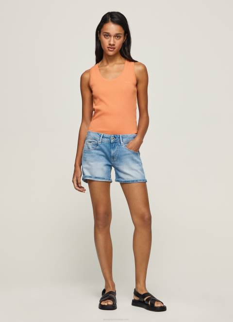 žene traper kratke traper hlače regularnog kroja Pepe Jeans JZ8H514