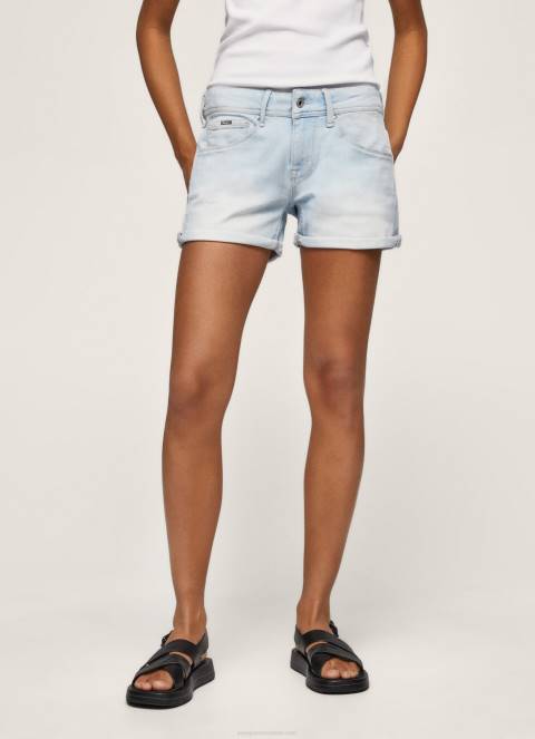 žene traper kratke traper hlače regularnog kroja Pepe Jeans JZ8H521