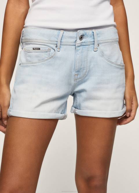 žene traper kratke traper hlače regularnog kroja Pepe Jeans JZ8H521