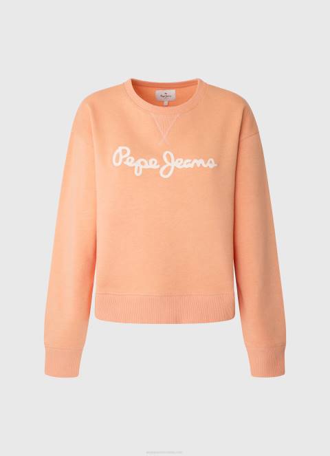 žene breskva džemper s otisnutim logotipom Pepe Jeans JZ8H274