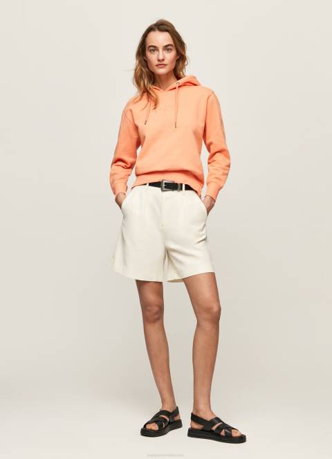 žene breskva pamučna majica s kapuljačom Pepe Jeans JZ8H282