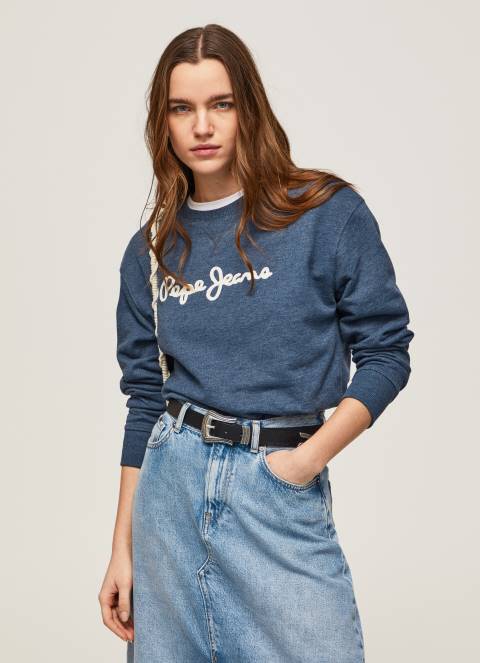 žene dulwich džemper s otisnutim logotipom Pepe Jeans JZ8H276