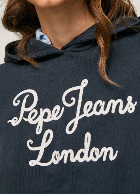 žene dulwich pamučni džemper s izvezenim logotipom Pepe Jeans JZ8H268