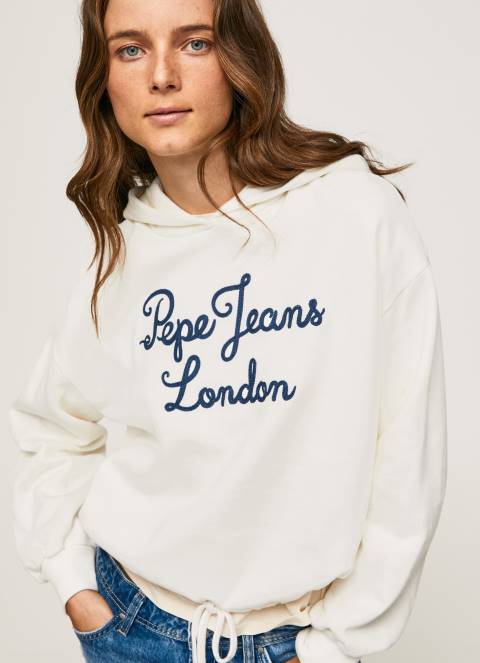 žene mousse pamučni džemper s izvezenim logotipom Pepe Jeans JZ8H269