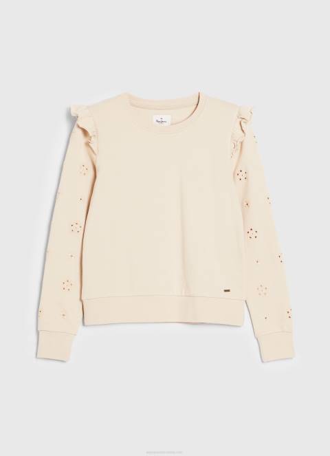 žene polirati pamučni džemper s volanima Pepe Jeans JZ8H284