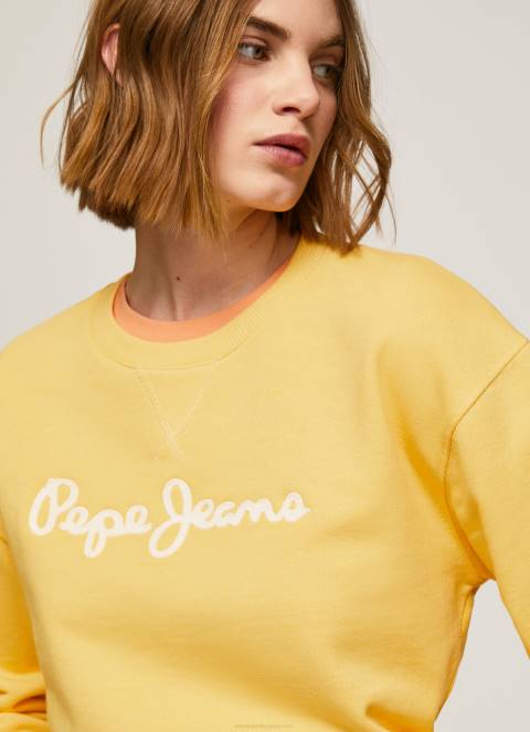 žene sjaj džemper s otisnutim logotipom Pepe Jeans JZ8H273