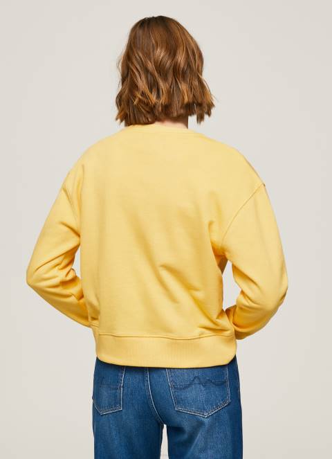 žene sjaj džemper s otisnutim logotipom Pepe Jeans JZ8H273