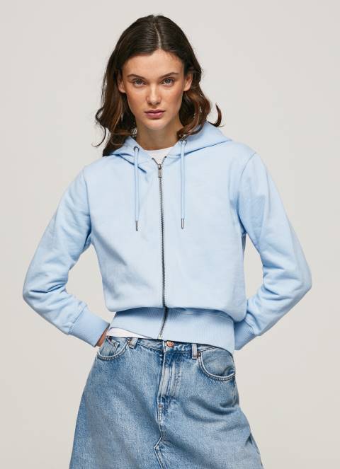 žene zaljev džemper s kapuljačom i patentnim zatvaračem Pepe Jeans JZ8H270