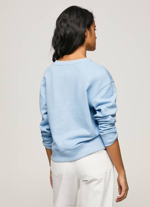 žene zaljev džemper s otisnutim logotipom Pepe Jeans JZ8H275