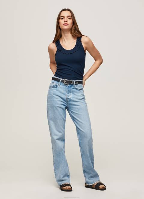 žene dulwich majica kratkih rukava s volanima Pepe Jeans JZ8H441