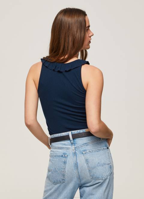 žene dulwich majica kratkih rukava s volanima Pepe Jeans JZ8H441