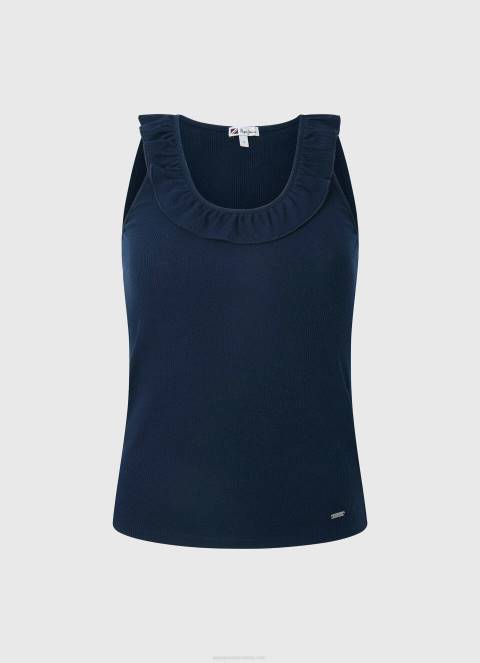 žene dulwich majica kratkih rukava s volanima Pepe Jeans JZ8H441