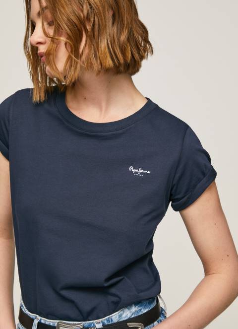 žene dulwich pamučna majica kratkih rukava Pepe Jeans JZ8H430