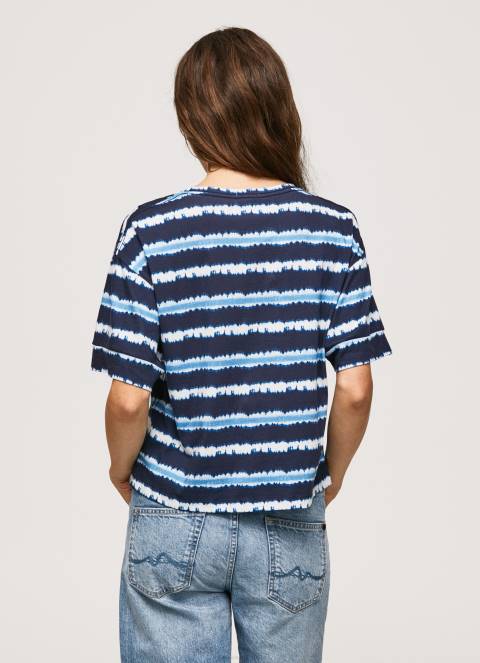 žene dulwich pamučna majica s izblijedjelim prugama Pepe Jeans JZ8H413