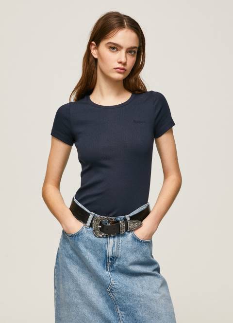 žene dulwich pamučna majica s logom Pepe Jeans JZ8H417