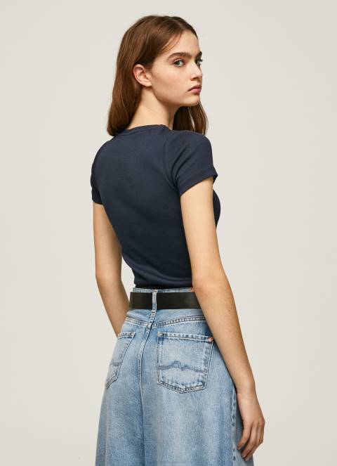 žene dulwich pamučna majica s logom Pepe Jeans JZ8H417