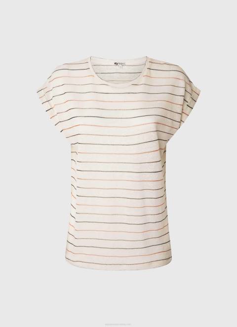 žene multi lanena majica s prugastim printom Pepe Jeans JZ8H447