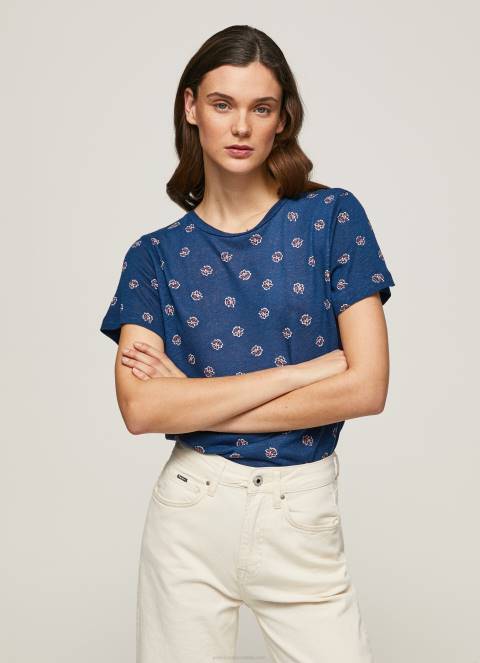 žene multi majica s cvjetnim printom Pepe Jeans JZ8H444