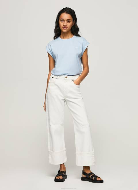 žene zaljev bloom basic majica s logom Pepe Jeans JZ8H448