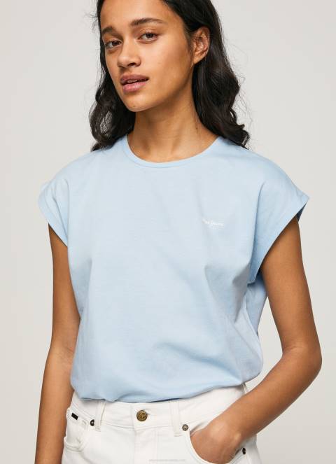 žene zaljev bloom basic majica s logom Pepe Jeans JZ8H448