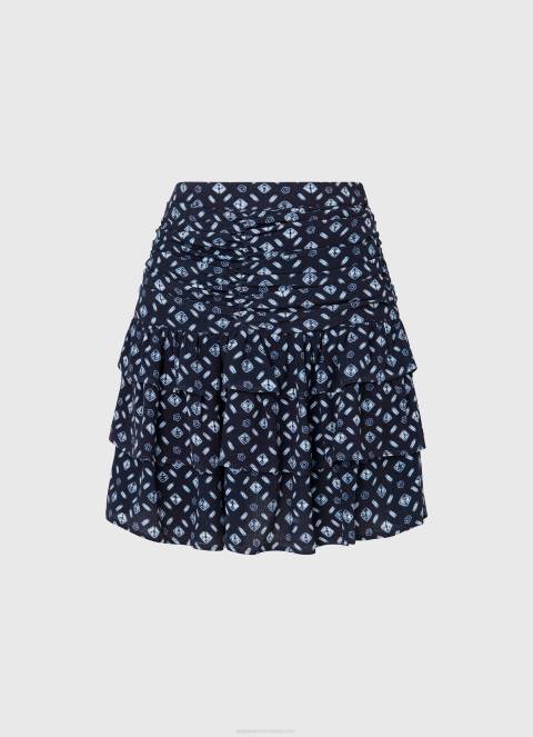 žene multi kratka suknja s geometrijskim printom Pepe Jeans JZ8H497