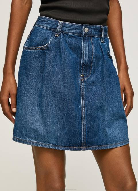 žene traper kratka pamučna traper suknja Pepe Jeans JZ8H99