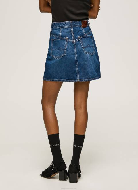 žene traper kratka pamučna traper suknja Pepe Jeans JZ8H99